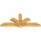 Ekena Millwork Redmond Rough Sawn Timber Gable Bracket, Western Red Cedar, 72"W x 30"H x 4"D x 6"F, 10/12 Pitch GBW072X30X0406RED00RWR - alternate 3